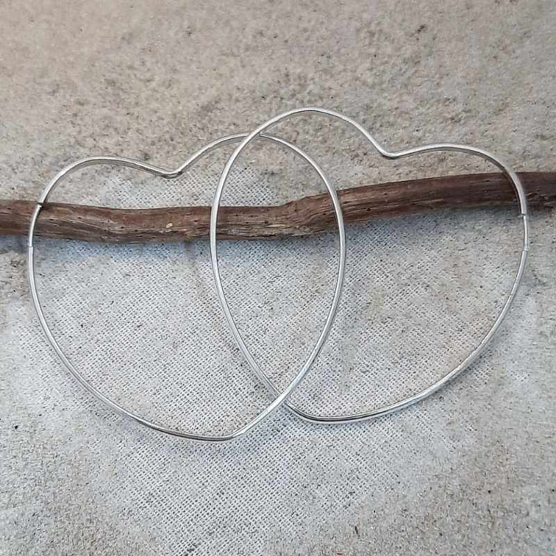 Argola coração 56377