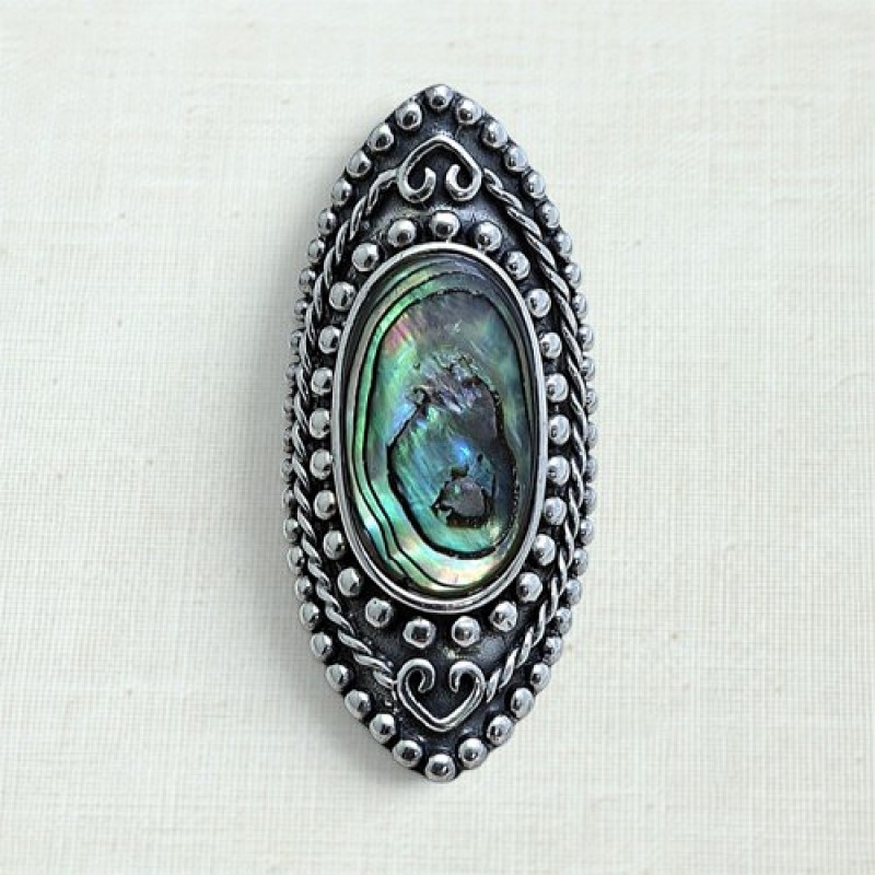 Anel com abalone 22968