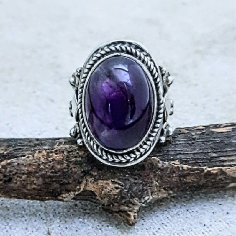 Anel com ametista 20164
