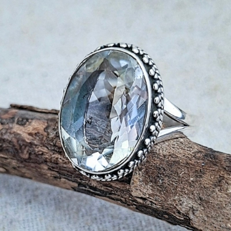 Anel com cristal 20605