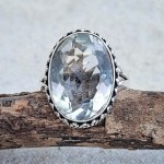 Anel com cristal 20605