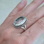 Anel com cristal 20605