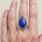 Anel com lápis lazuli 21152