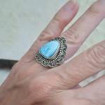 Anel com larimar 21286