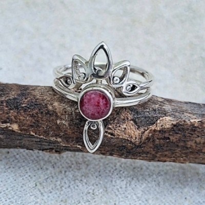 Anel com rubi lótus 22103 Anel com rubi lótus 22103