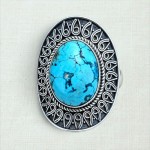 Anel com turquesa 22400