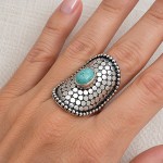 Anel com turquesa 22413 Anel com turquesa 22413