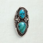 Anel com turquesa 22418