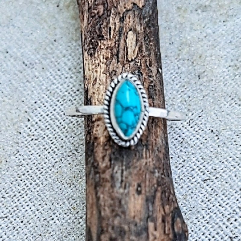 Anel com turquesa 22435