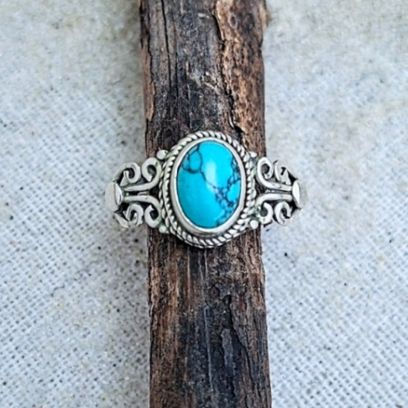 Anel com turquesa 22442