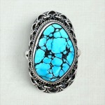 Anel com turquesa 22470