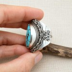 Anel com turquesa 22470