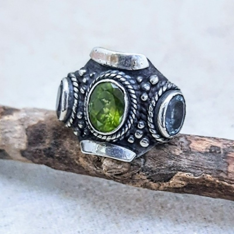 Anel pedras naturais 21720