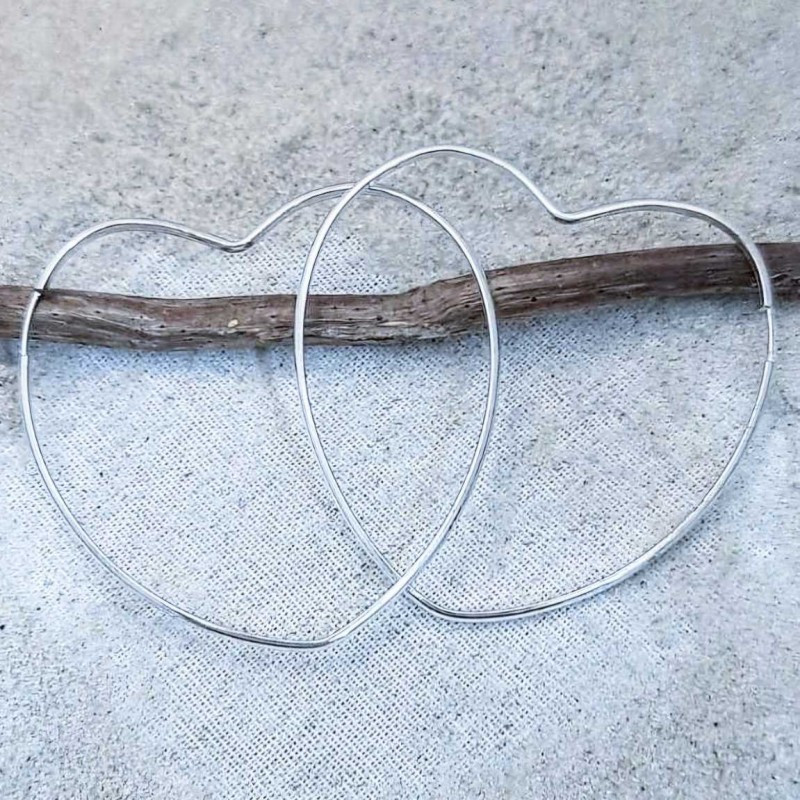 Argola coração 56377