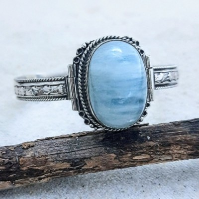 Bracelete com água marinha 11679