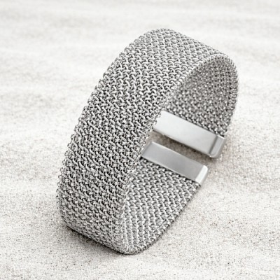 Bracelete trama aço inoxidavel 71200 Bracelete trama aço inoxidavel 71200