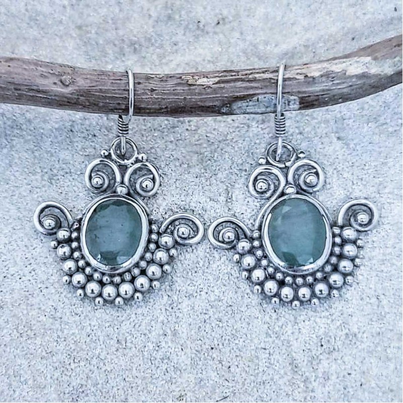 Brinco com esmeralda indiana 44707