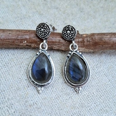 Brinco com labradorita 45004 Brinco com labradorita 45004