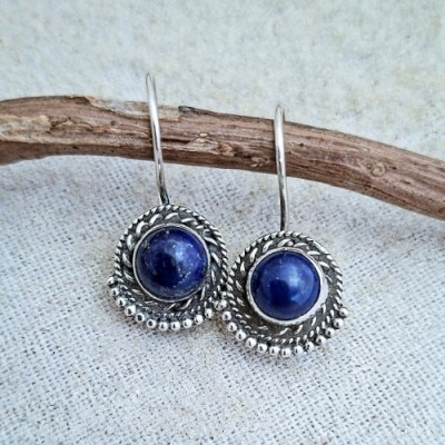 Brinco com lapis lazuli 45108 Brinco com lapis lazuli 45108