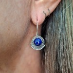 Brinco com lapis lazuli 45108