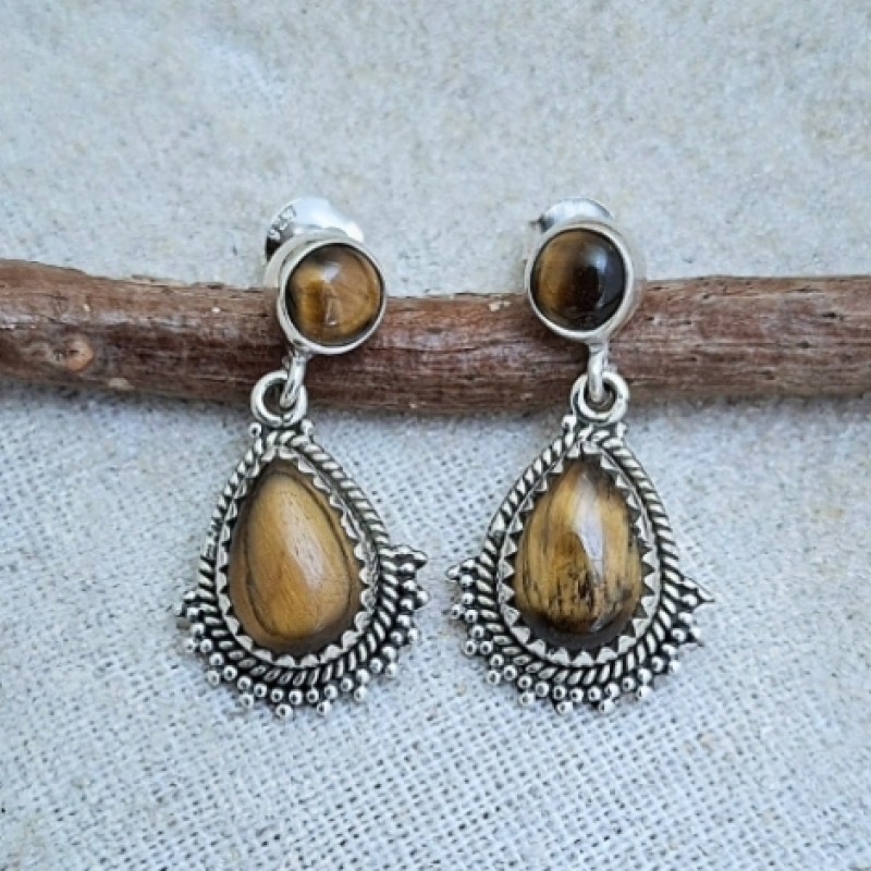 Brinco com olho de tigre 45302