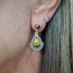 Brinco com olho de tigre 45302