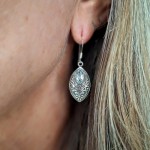 Brinco com topázio azul 46315