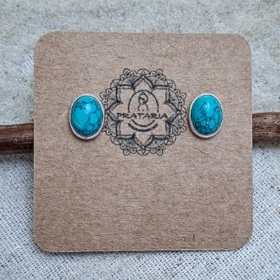 Brinco fixo turquesa 46403 Brinco fixo turquesa 46403