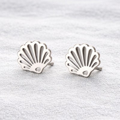 Brinco concha aço inoxidavel 73005