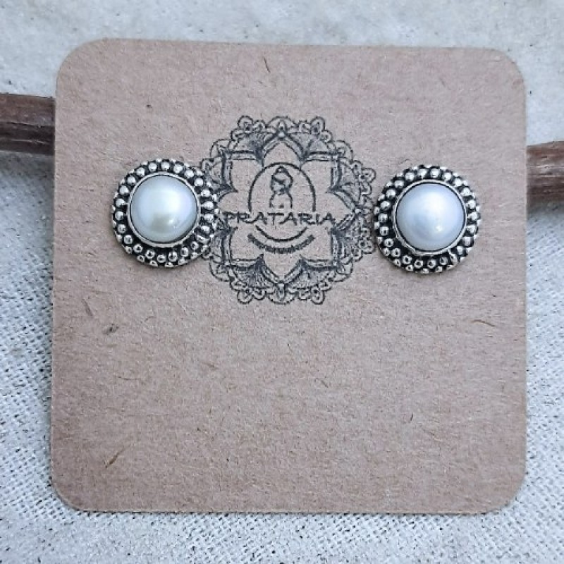 Brinco fixo pérola 45708