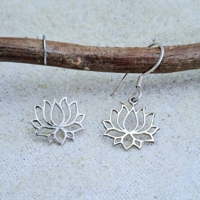 Brinco flor de lótus 57067 Brinco flor de lótus 57067