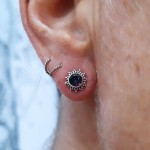 Brinco fixo com topázio místico 46339