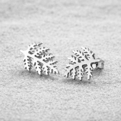 Brinco samambaia aço inoxidavel 73021