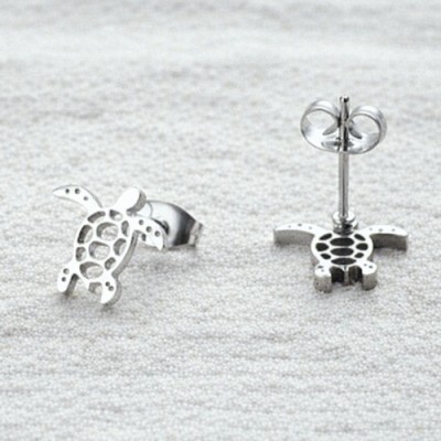 Brinco tartaruga aço inoxidavel 73030