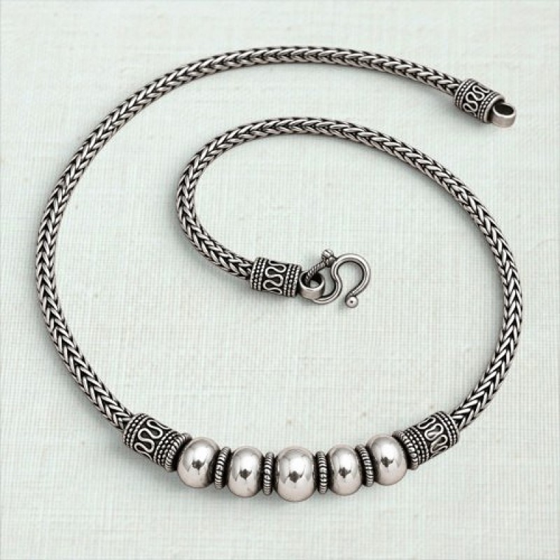 Colar indiano bolas 9700