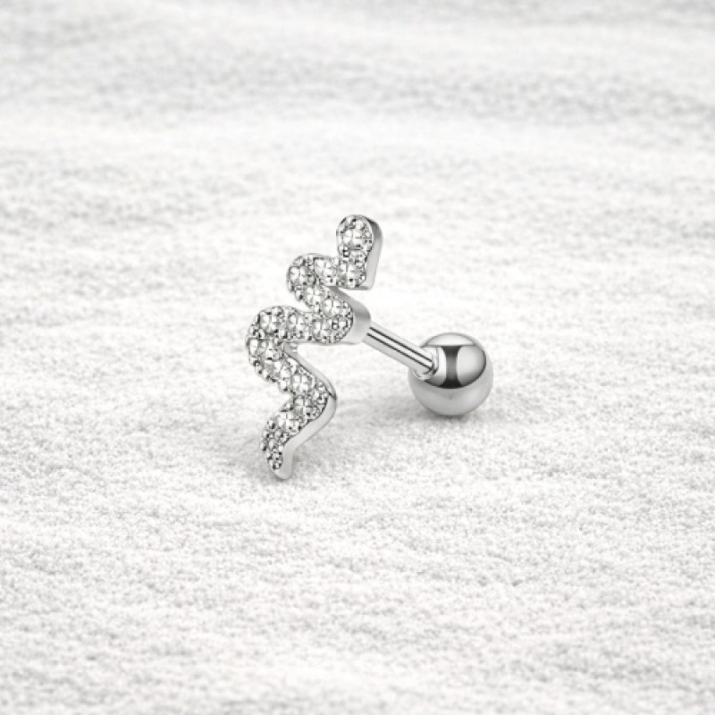 Piercing aço inoxidavel serpente 72027