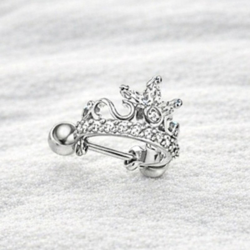 Piercing conch aço inoxidavel coroa 72028