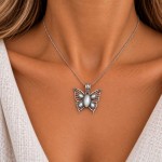 Pingente borboleta perola 7267