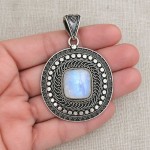Pingente com pedra da lua 7186