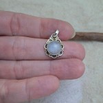 Pingente com pedra da lua flor 7147 Pingente com pedra da lua flor 7147