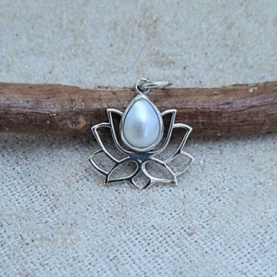 Pingente com pérola lótus 7125