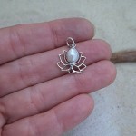 Pingente com pérola lótus 7125