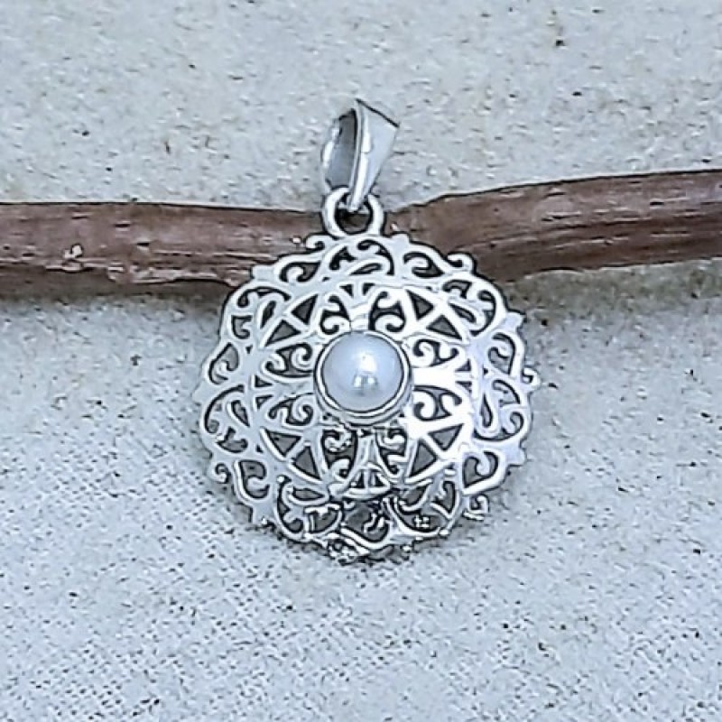 Pingente com pérola mandala 7128