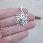Pingente com pérola mandala 7128