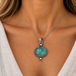 Pingente com turquesa 73046