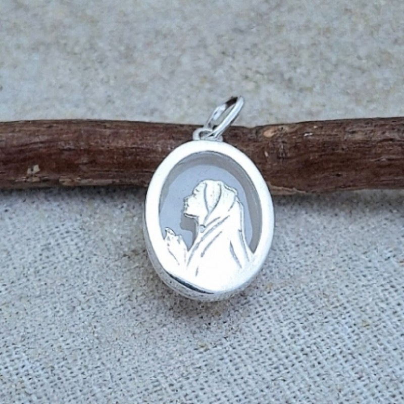 Pingente santinha dupla face 74009