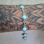 Pulseira com larimar 11263