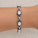Pulseira com pedra da lua 11275