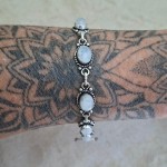 Pulseira com pedra da lua 11275