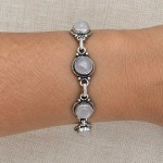 Pulseira com quartzo rosa 11307